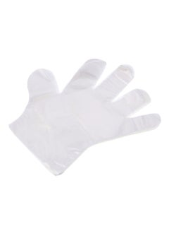 LAWAZIM 100-Piece Disposable Multi-purpose Gloves Clear 10x10cm  - Image 2