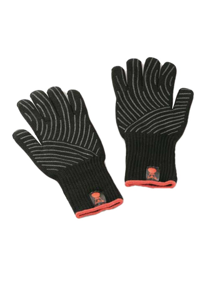Weber 2-Piece Premium Grill Gloves Black/Red Large 