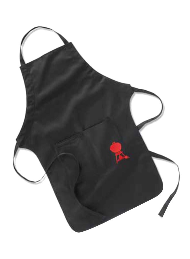 Barbecue Apron With Printed Kettle Black/Red 118.11x0.25x151.64cm