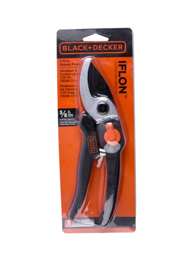 مقص تشذيب ملتف أسود /برتقالي. 7.5بوصة