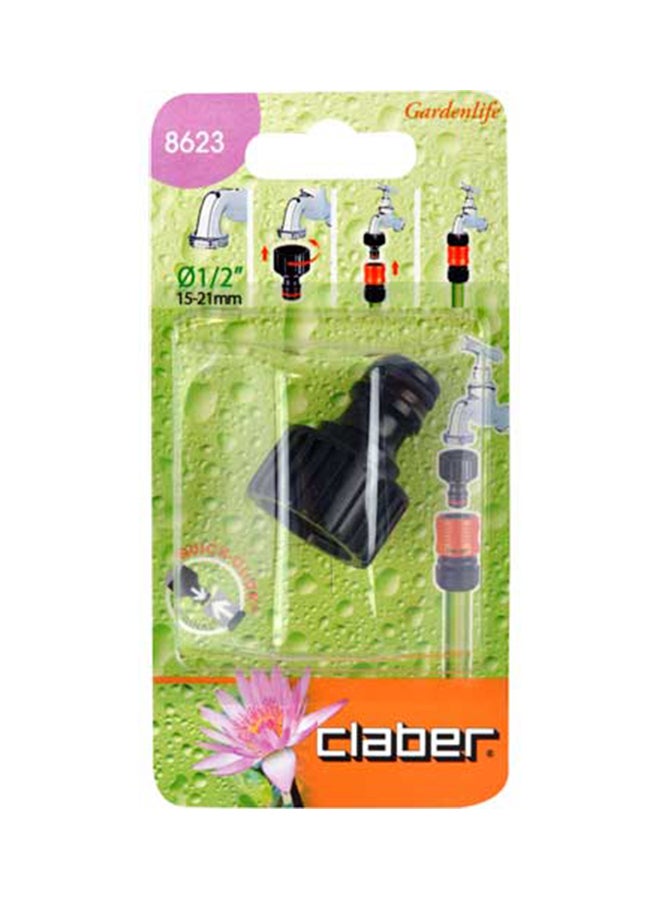 Claber Threaded Tap Card Connector Black 