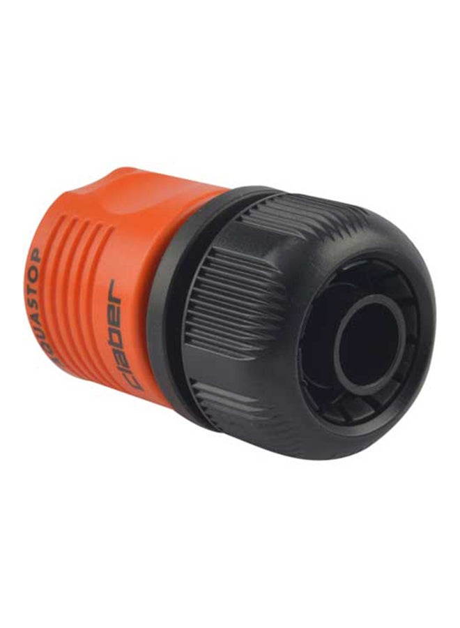 Aqua Stop Hose Connector Black/Orange