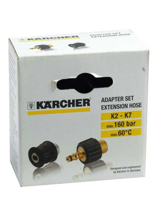 كارشر طقم محول مع خرطوم تمديد مكون من قطعتين أسود/ذهبي