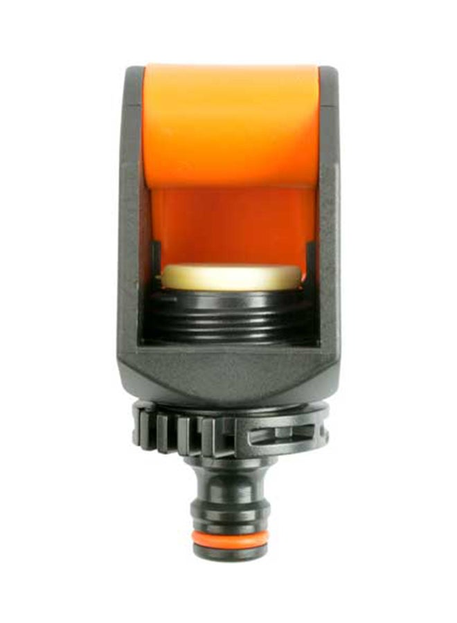 Claber Koala Square And Mixer Tap Connector Black/Orange