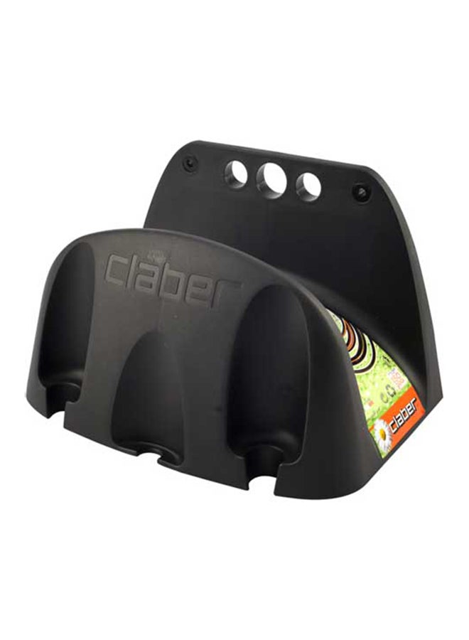 Claber Eco Wall-Mounted Hose Hanger Black 