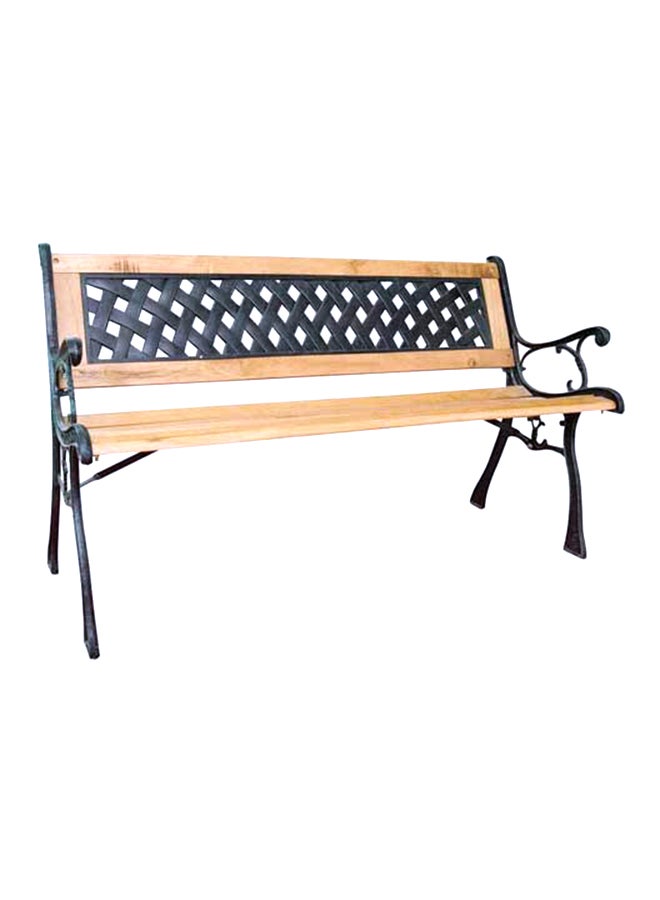 Garden Seating Bench Brown/Black