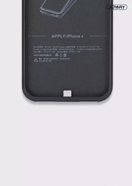 Backup Battery Case For Apple iPhone X Black