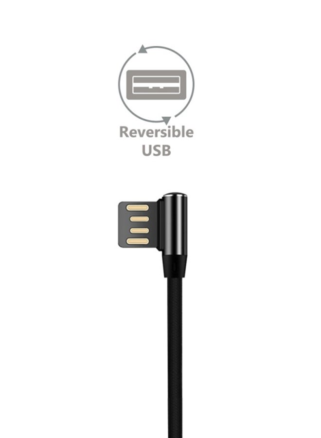iends - 3-In-1 Fast Charging L-Shape Multi Pin USB Cable Black - Image 1