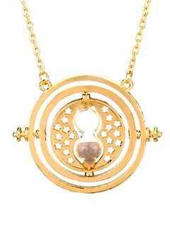 18 Karat Gold Plated Time Turner Hourglass Pendant Necklace