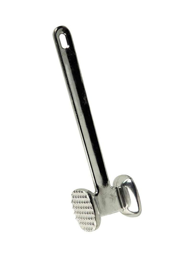 هوم بايسك - مطرقة لحوم من الألومنيوم فضي 11x3x2بوصة - Image 1