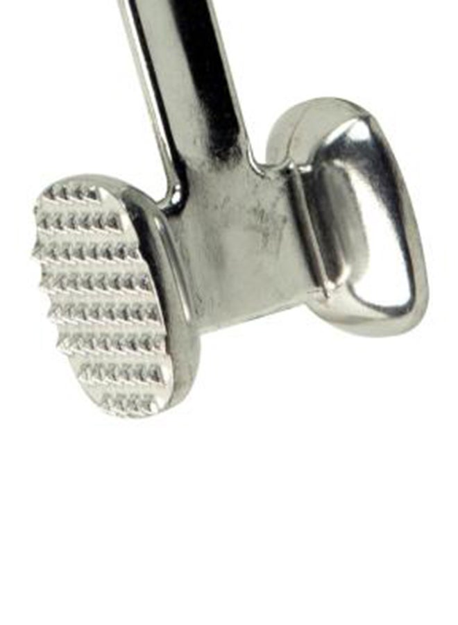 هوم بايسك - مطرقة لحوم من الألومنيوم فضي 11x3x2بوصة - Image 1