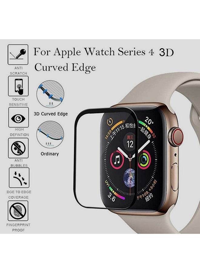 HQPro Tempered Glass 3D Screen Protector For Apple Watch Series 4 Clear - Image 4