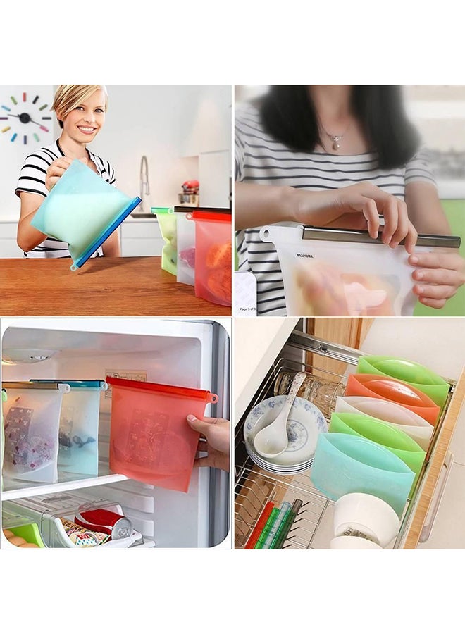 LIMITLESS - 4-Pack Food Storage Bag Set Multi Colour 1000ml - Image 1