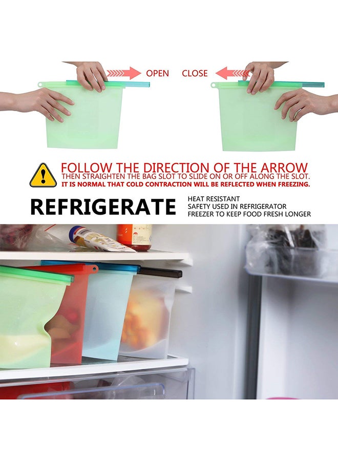 LIMITLESS - 4-Pack Food Storage Bag Set Multi Colour 1000ml - Image 1