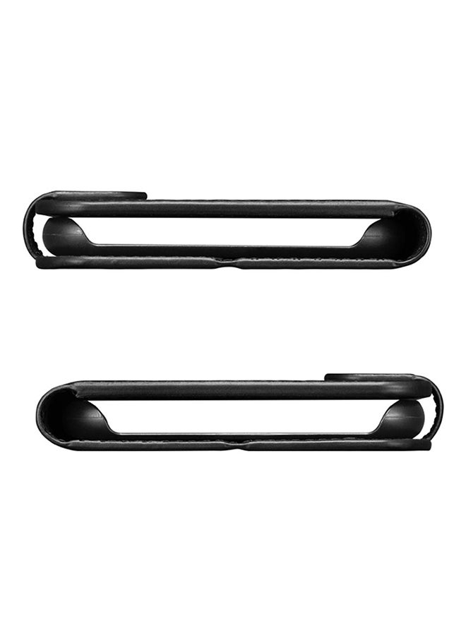 Spigen Flip Case Cover For Apple iPhone XS Black - Image 4