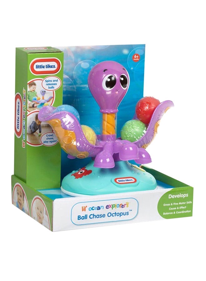 little tikes Lil Ocean Explorers Ball Chase Octopus Toy - Image 1