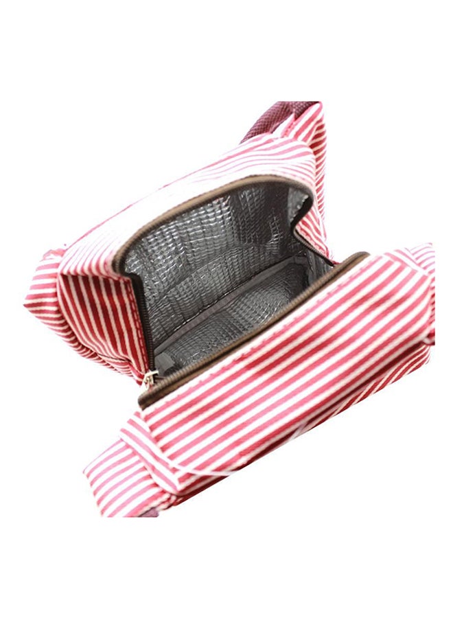 Thermal Insulated Lunch Bag Red/White 23x15x17cm  - Image 2