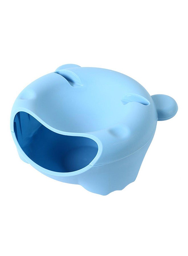 Multi-Purpose Double Layered Dried Fruit Plate With Mobile Phone Holder Blue 