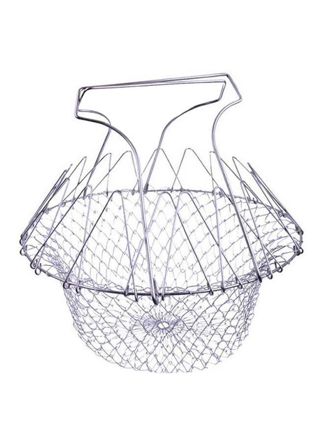 مصفاة سلة شبكية ماجيك فضي 20x22.5x12سم - Image 1