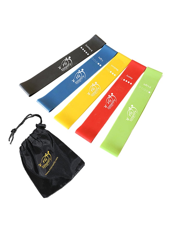 Fit Simplify 5-Piece Resistance Loop Exercise Bands - Image 2