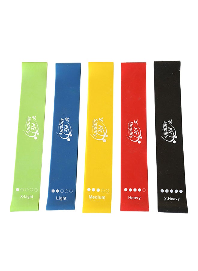 Fit Simplify 5-Piece Resistance Loop Exercise Bands - Image 1