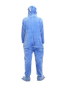 QiaoKai Cartoon Pattern Comfy Onesie Blue/White  - Image 3