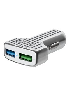 زينديور شاحن سيارة بمنفذ USB مزدوج فضي  - Image 2