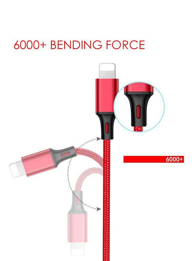 AILife - 3in1 Multi Purpose USB Cable Red - Image 1