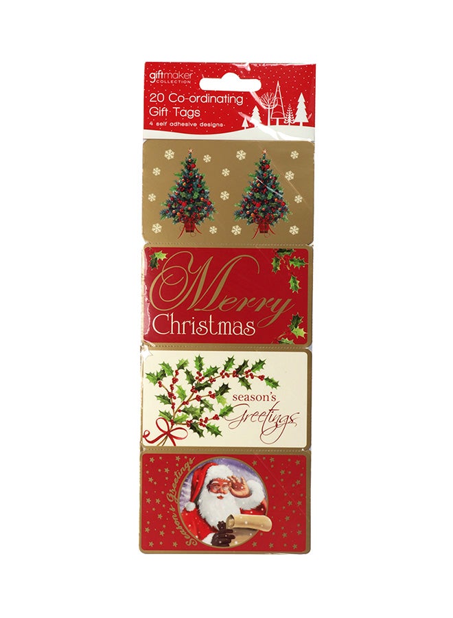 20-Piece Co-ordinating Gift Tag Set