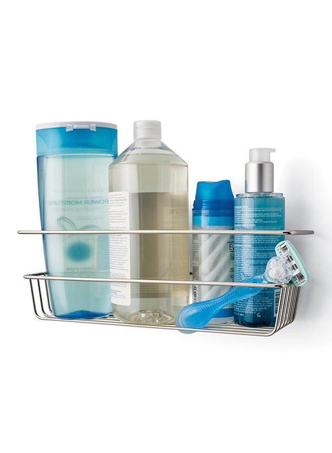 Command Damage-Free Hanging Shower Caddy Satin Nickel 12.5x4.2x6.4inch - Image 2