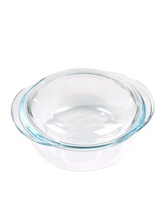 PYREX Essential Round Casserole With Lid Clear 2.1Liters 