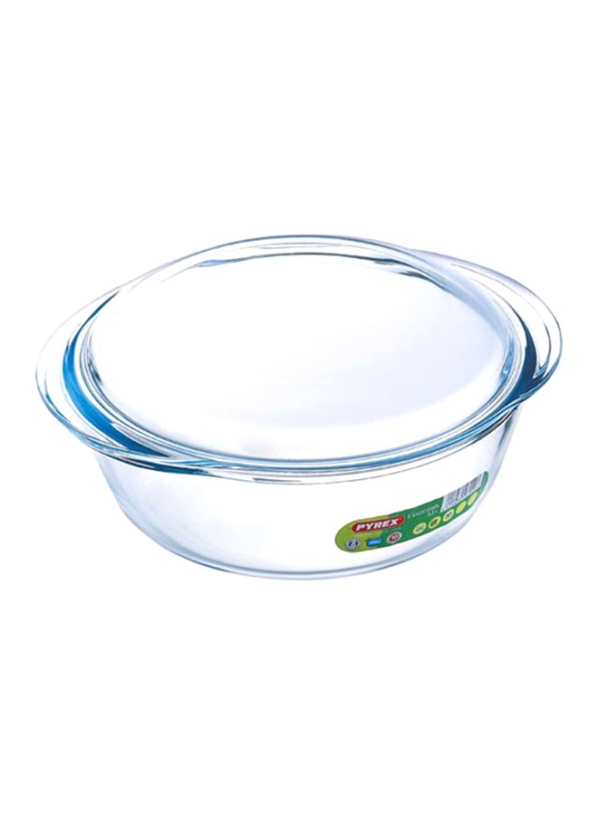 Essentials Round Casserole With Lid Clear 2.3LLiters - v1542206054/N19174230A_1