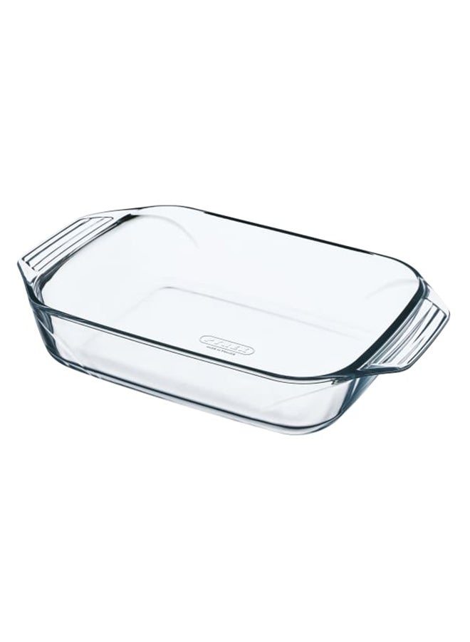 PYREX - Optimum Rectangular Roaster With Handle Clear 31cm - Image 1