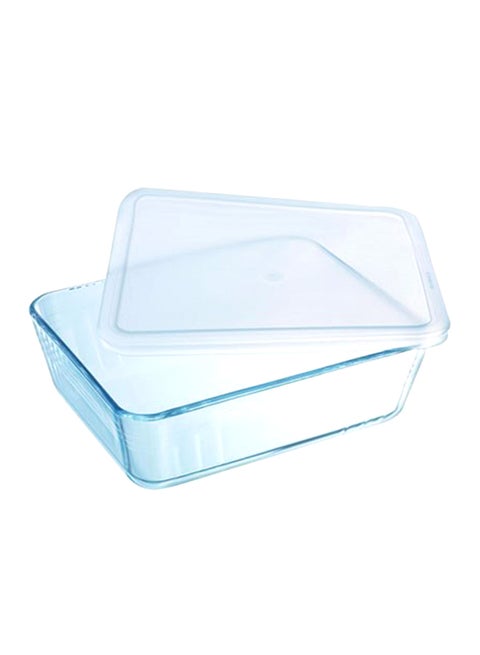 Rectangular Container With Lid Clear 1.5Liters