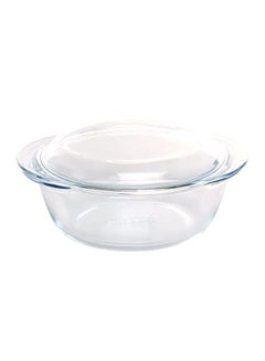 PYREX Essentials Round Casserole With Lid Clear 3Liters 