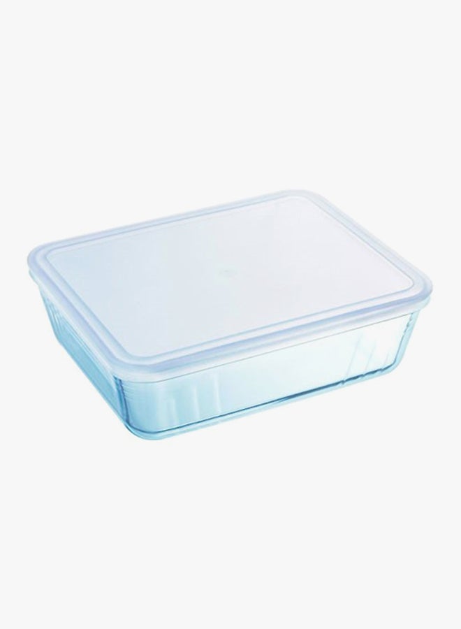 Rectangular Container With Lid 24 x 19 x 8 cm Clear 2.6Liters - v1542206078/N19174273A_2