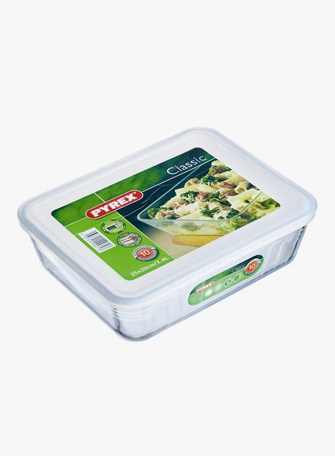 Rectangular Container With Lid Clear 1.5Liters