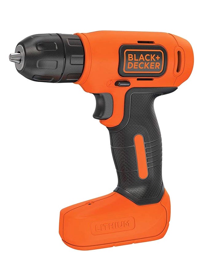 BLACK+DECKER - Cordless Drill Driver With 7-Pieces Screwdriver Bits Set 7.2V Li-Ion BDCD8MEA1-B5 Orange/Black - Image 1