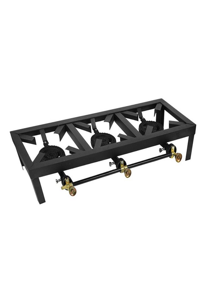 FIRE WHEEL - Gas Stove Triple Burner SGB-03 Black - Image 1