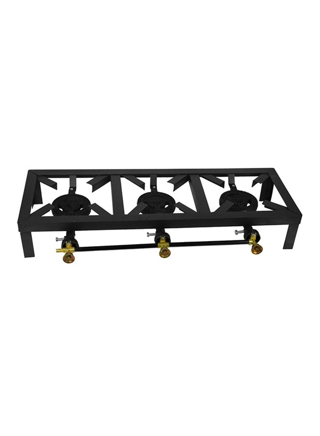 FIRE WHEEL - Gas Stove Triple Burner SGB-03 Black - Image 1