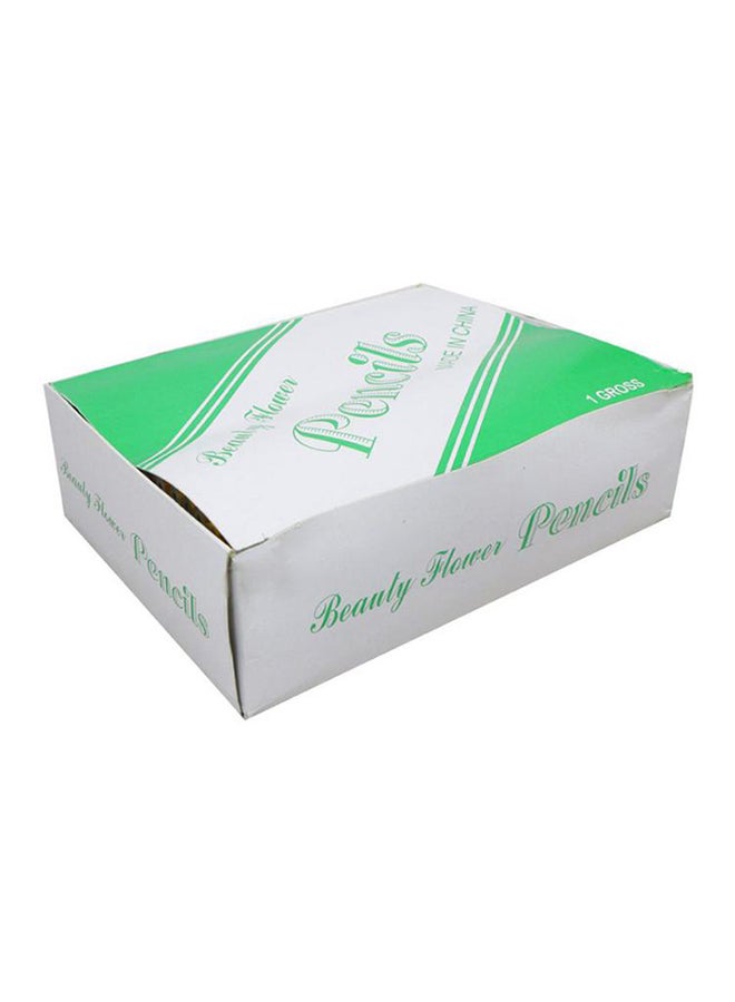 12-Piece Pencil Set Yellow/Silver/Pink - Image 3