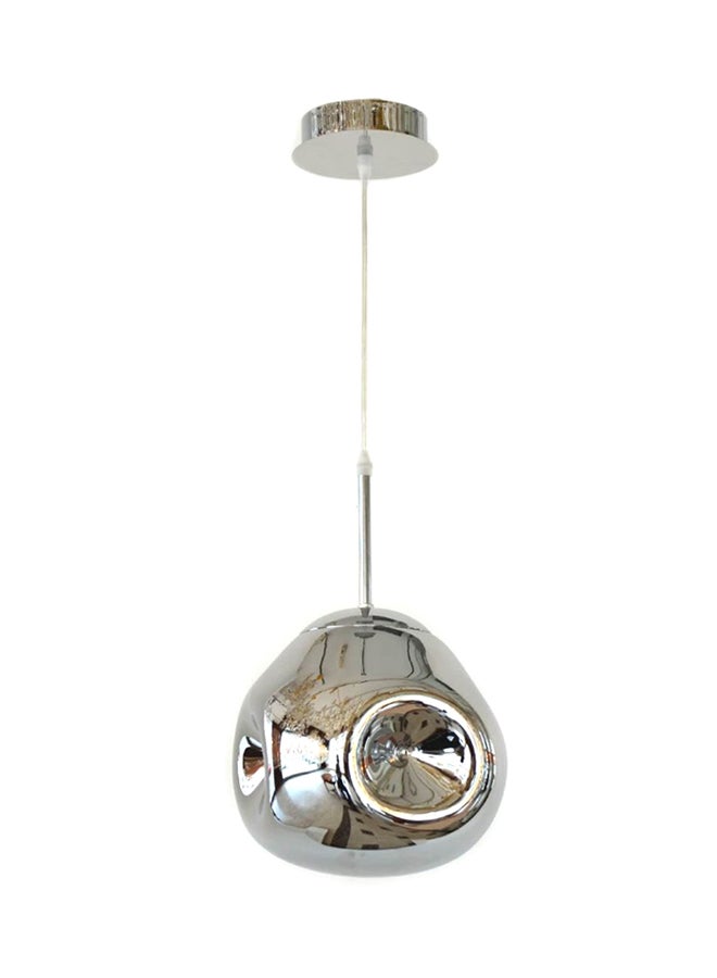 AL SALHIYA LIGHTING Indoor Glass Pendant Light Silver 20x24cm  - Image 1