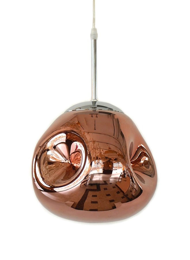 AL SALHIYA LIGHTING Indoor Glass Pendant Light Rose Gold/Silver 20x24cm  - Image 2