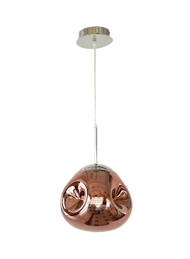 AL SALHIYA LIGHTING Indoor Glass Pendant Light Rose Gold/Silver 20x24cm  - Image 1