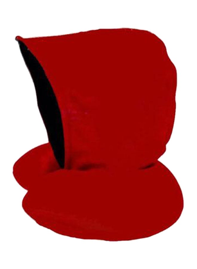 Soft Travel Neck Pillow With Eye Cover And Ear Plugs Red  - Image 1