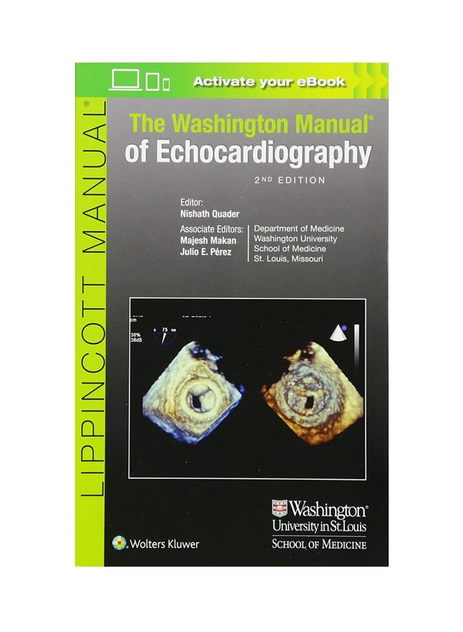The Washington Manual Of Echocardiography Paperback English by Nishath Quader M.D. - 42586  - Image 1
