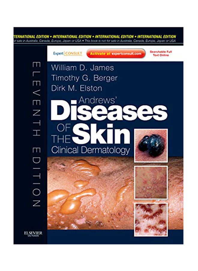 كتاب أندروز لعلم الأمراض الجلدية السريرية لأمراض الجلد غلاف صلب الإنجليزية - 2011