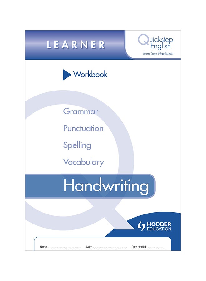 Quickstep English Learner Workbook : Handwriting UK Edition paperback english - 31-May-13 