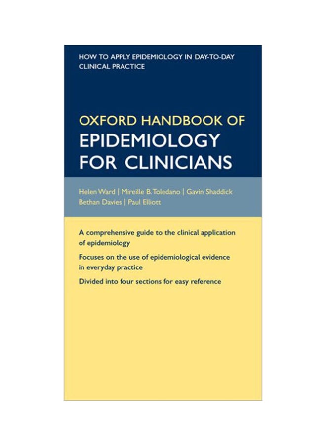 Oxford Handbook Of Epidemiology For Clinicians Paperback English by Helen Ward - 13-Jul-12 