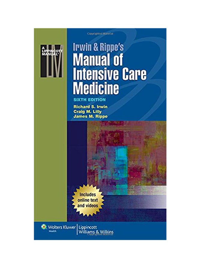 دليل إروين وريب لطب الرعاية المركزة غلاف ورقي الإنجليزية - 25-Dec-13 - Image 1